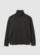 Black pure cotton sweatshirt regular fit_4