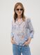 Blue floral lyocell-blend blouse_2