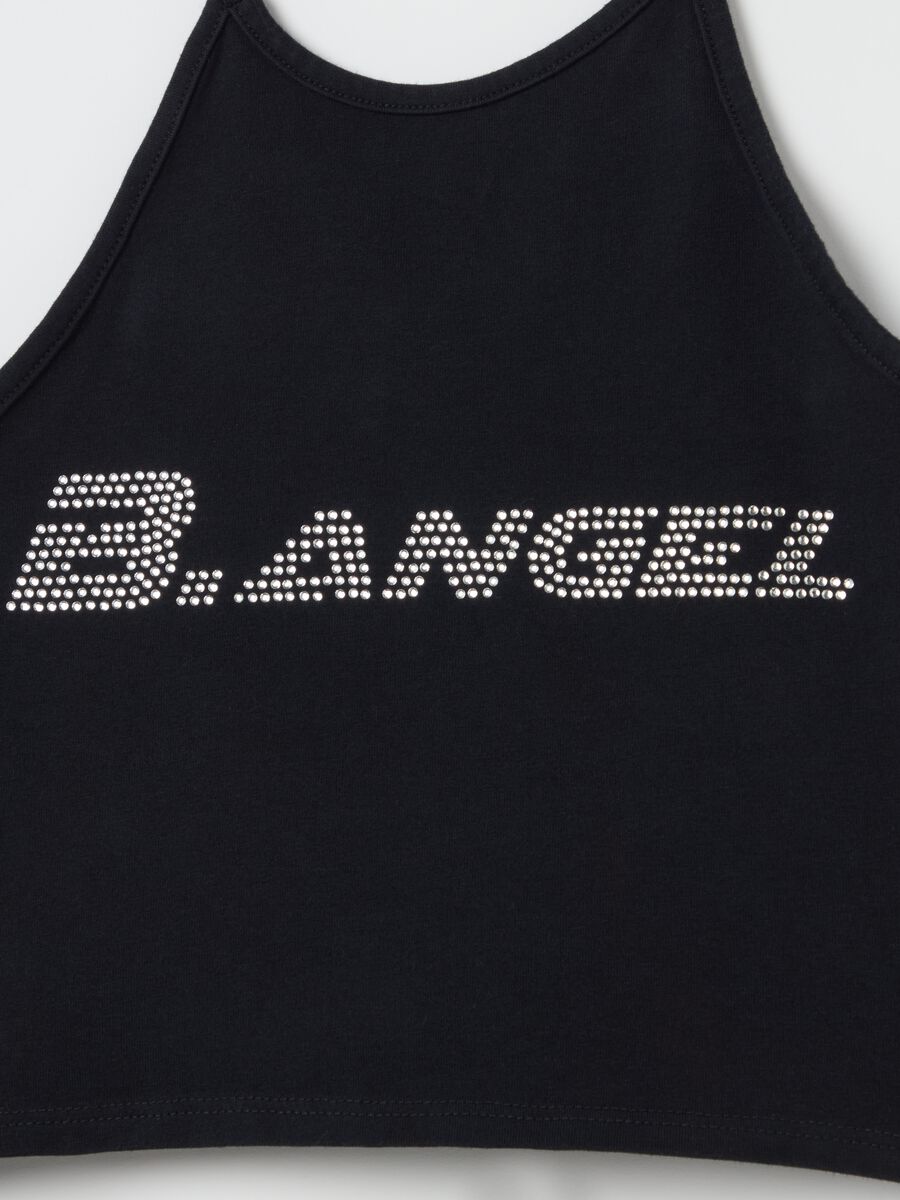 B.ANGEL X THE SEA BEYOND cropped tank top with diamantés_5