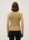 Yellow stretch cotton vest top, regular fit_2
