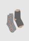 Two-pair pack socks in organic cotton with Christmas design_0