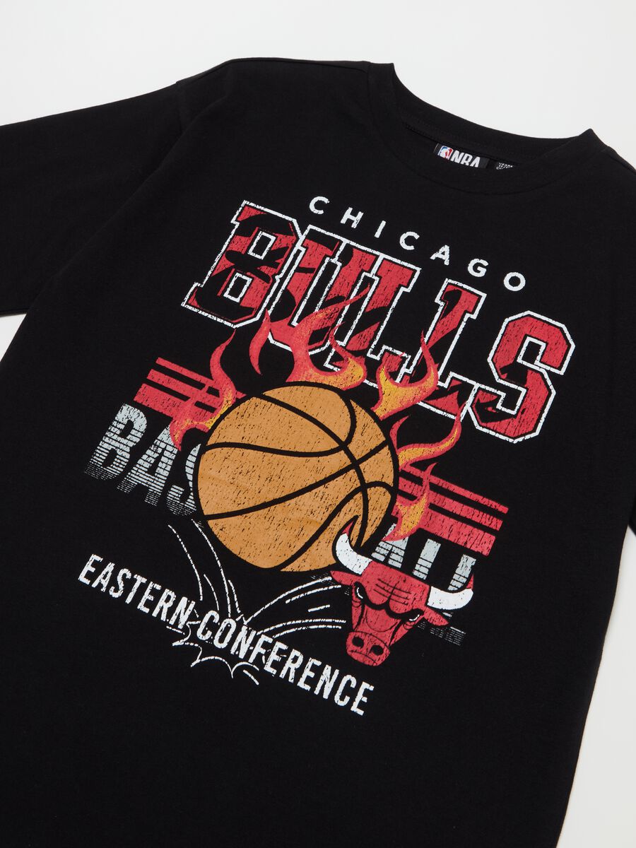 Cotton T-shirt with NBA Chicago Bulls print_2