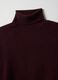 Regular fit red lambswool turtleneck sweater_5