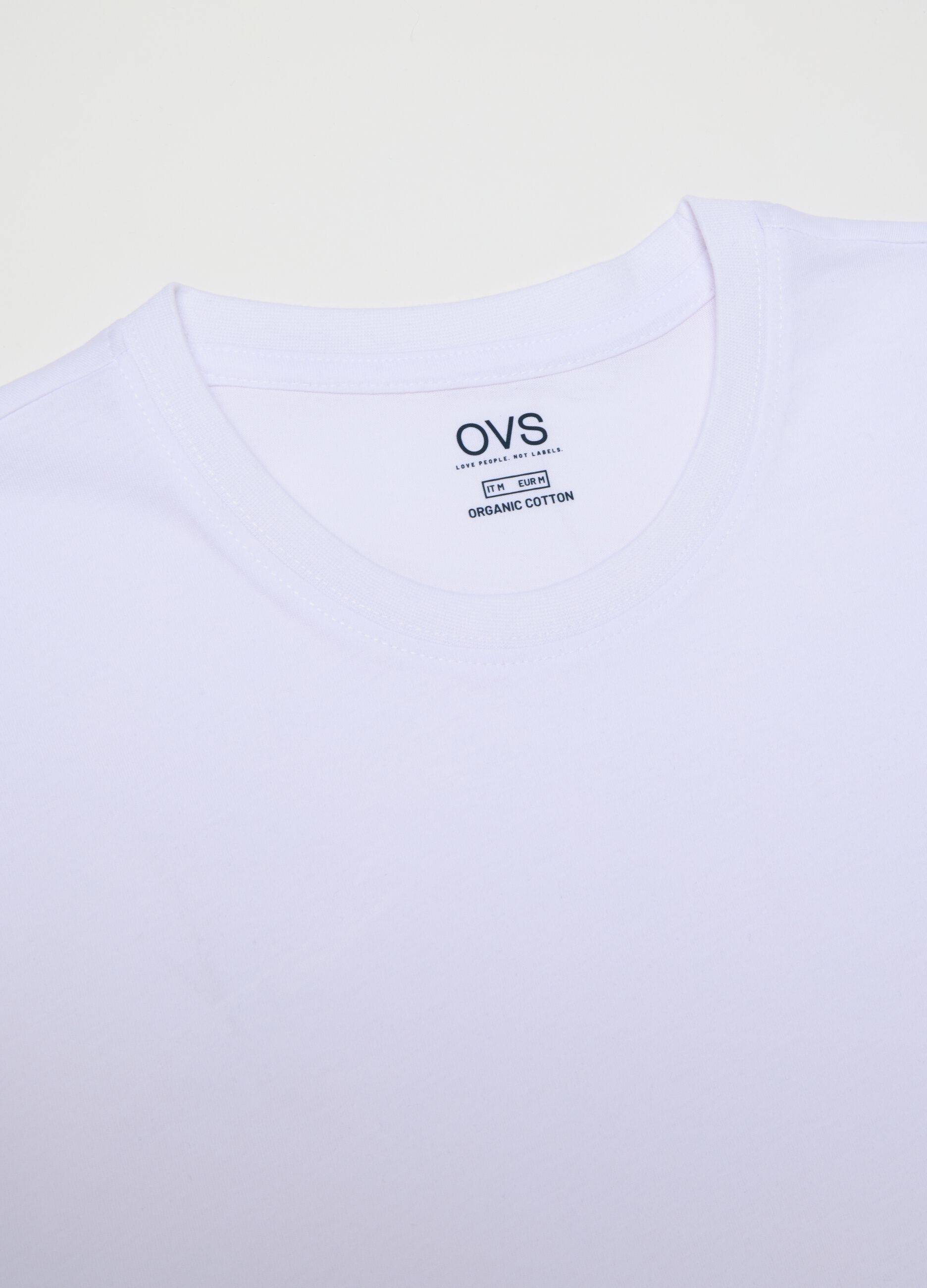 Men's White Pure Cotton T-Shirt