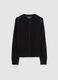 Black Cardigan in Pure Acrylic_4