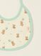 Two-pack of multicolour baby bibs with teddy bears in pure cotton_1
