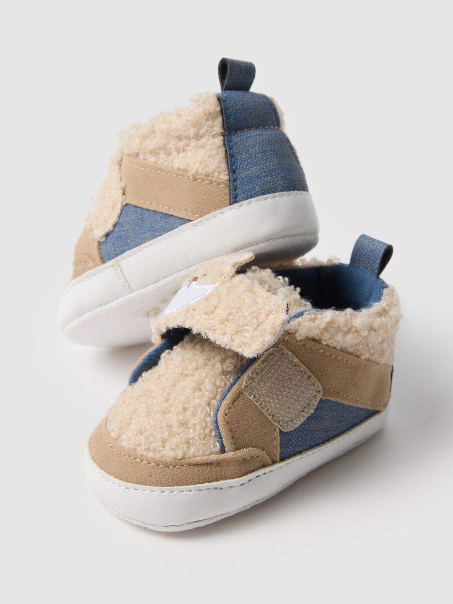 Scarpine da neonato multicolor con strappo multicolor_1