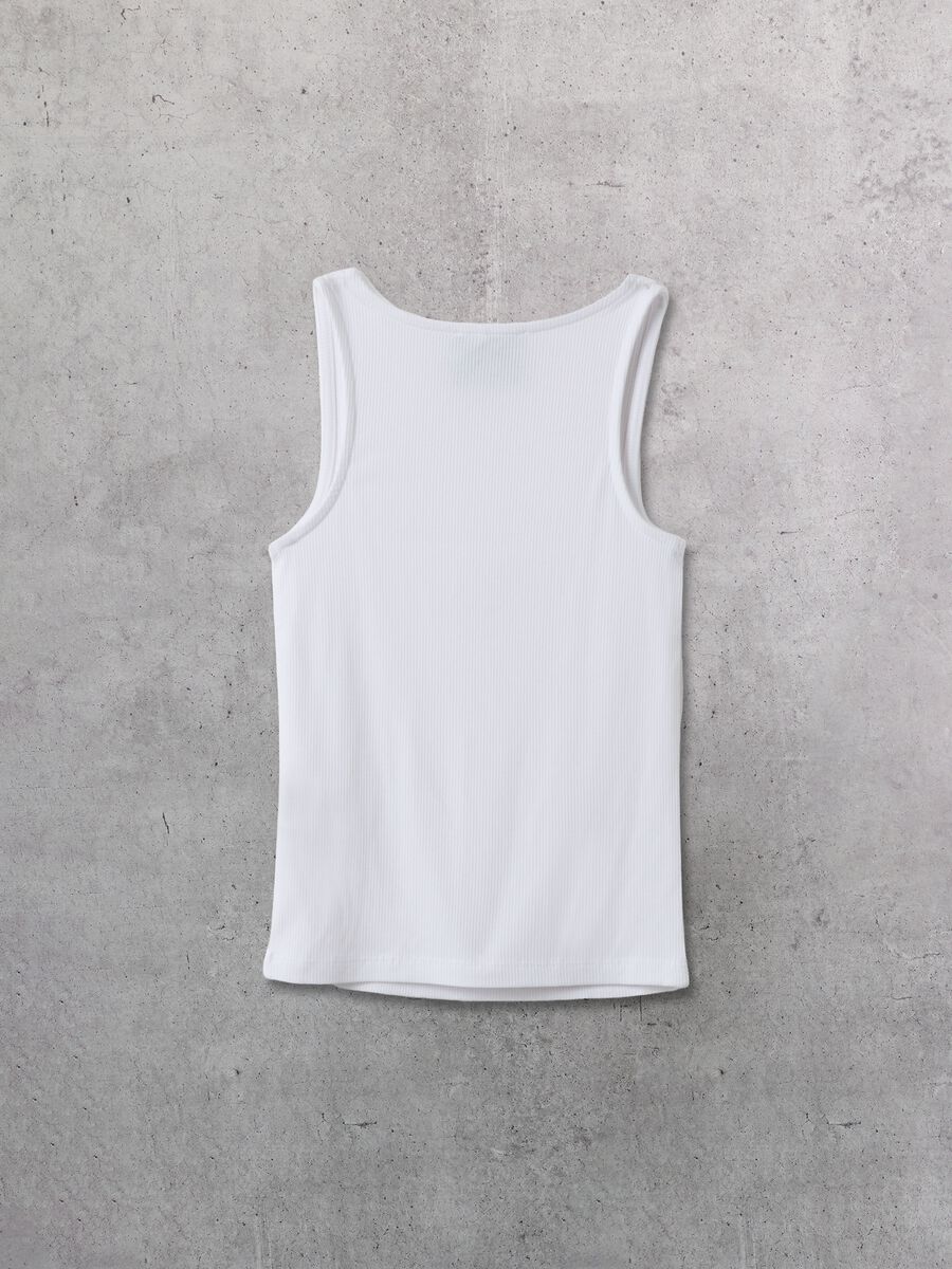Tank Top Square Neck White_6