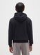 Boys' pure black cotton hoodie_1