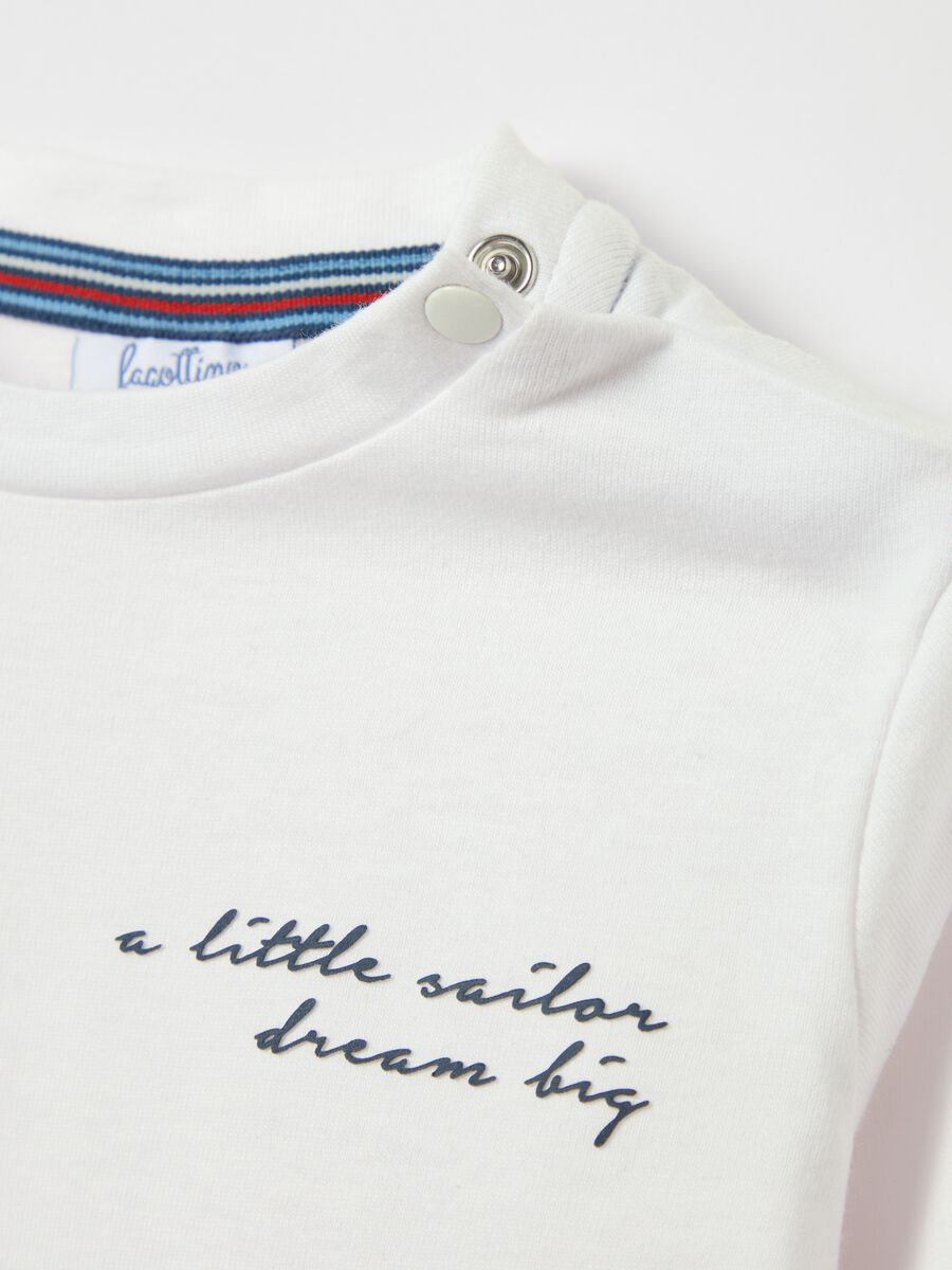 Long-sleeved T-shirt with sail boat print_2