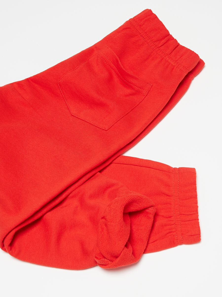Fleece joggers with elasticated edging_2