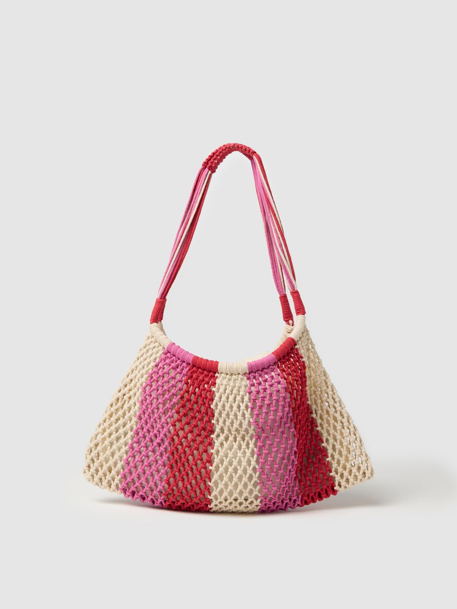 B.Angel Multicolour Mesh Beach Bag_0