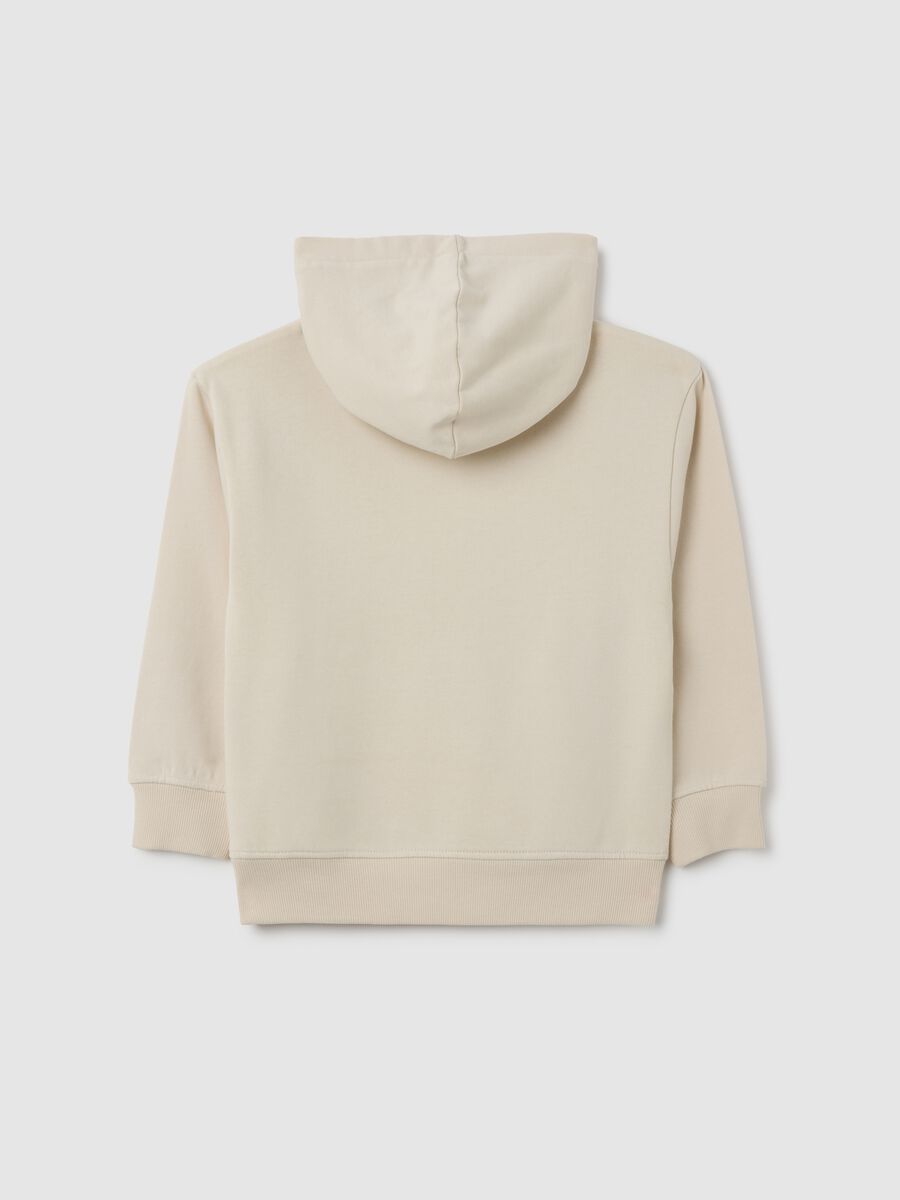 Beige Regular Fit Kids' Sweatshirt in Pure Cotton_1