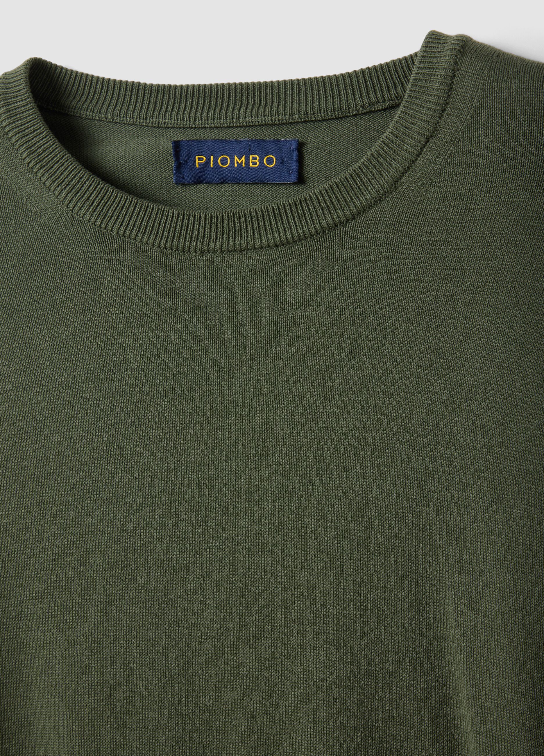 Green Pure Cotton Pullover
