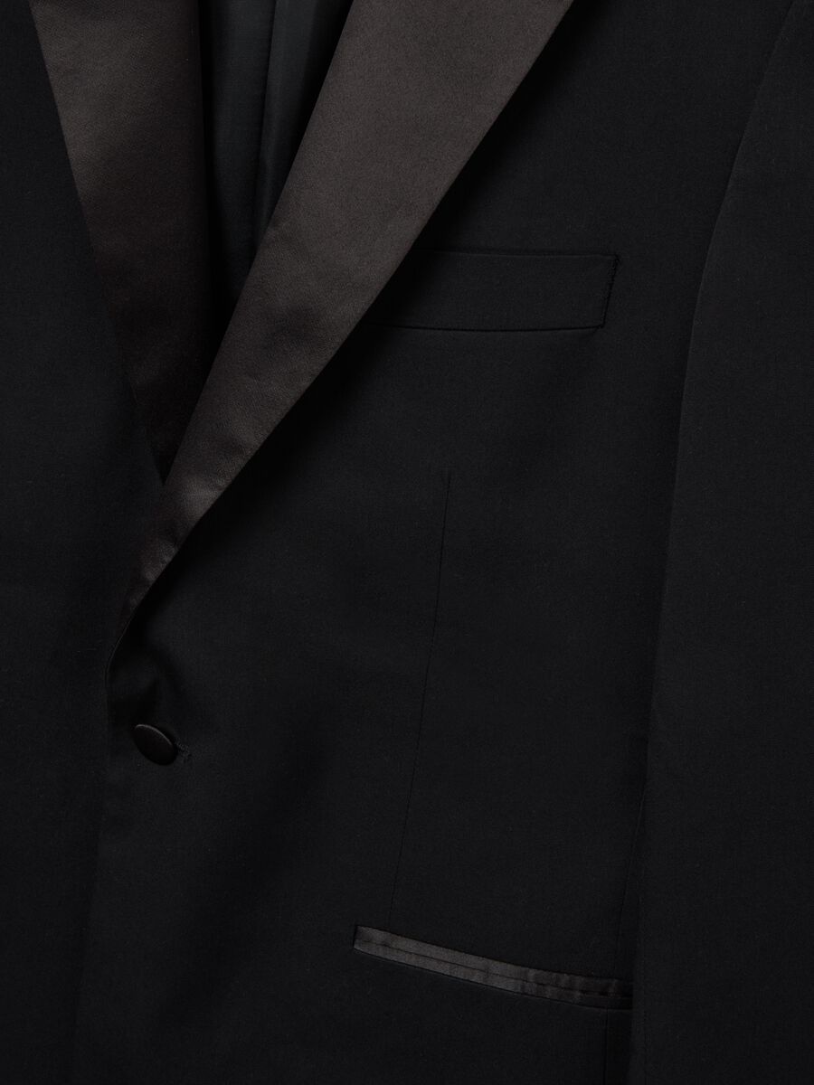 Blazer elegante nero regular fit con bottoni_6