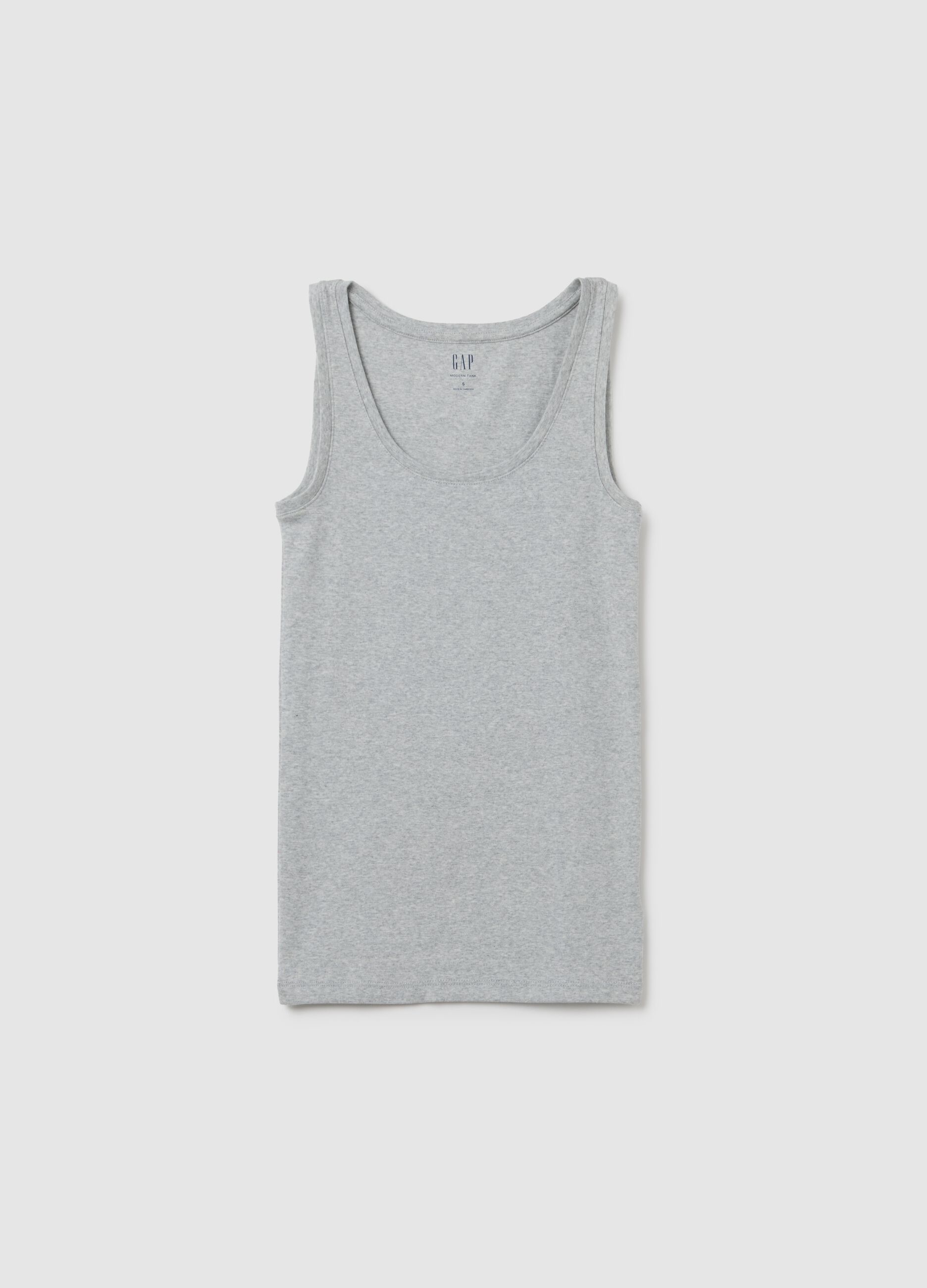 Stretch modal and cotton tank top