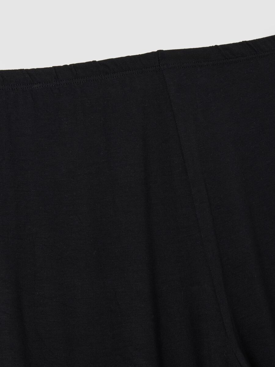 Black Maternity Stretch Leggings_5