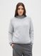 Grey regular fit jumper with ribbed collar and cut-out details_0