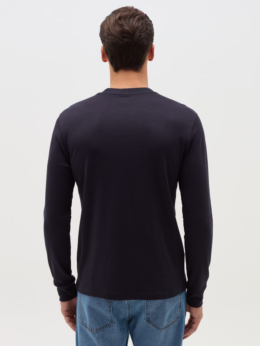 T-shirt girocollo in cotone interlock_2