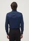 Blue slim-fit shirt with button-down collar, easy iron_2