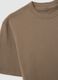 Brown pure cotton regular fit T-shirt_5