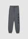 Grey Cotton Jogger Trousers_0
