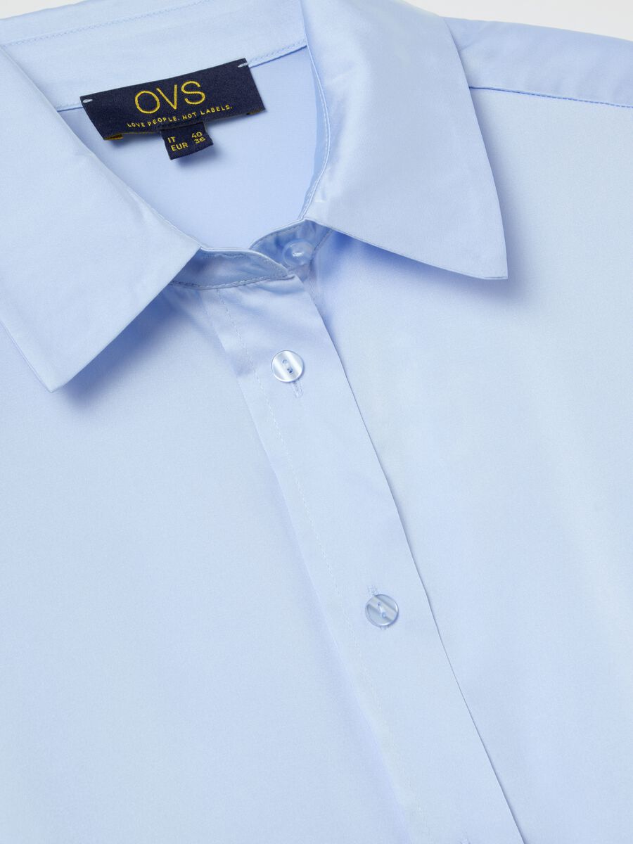Satin shirt with side splits_5