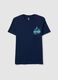 Men's blue Superman pure cotton T-shirt_4