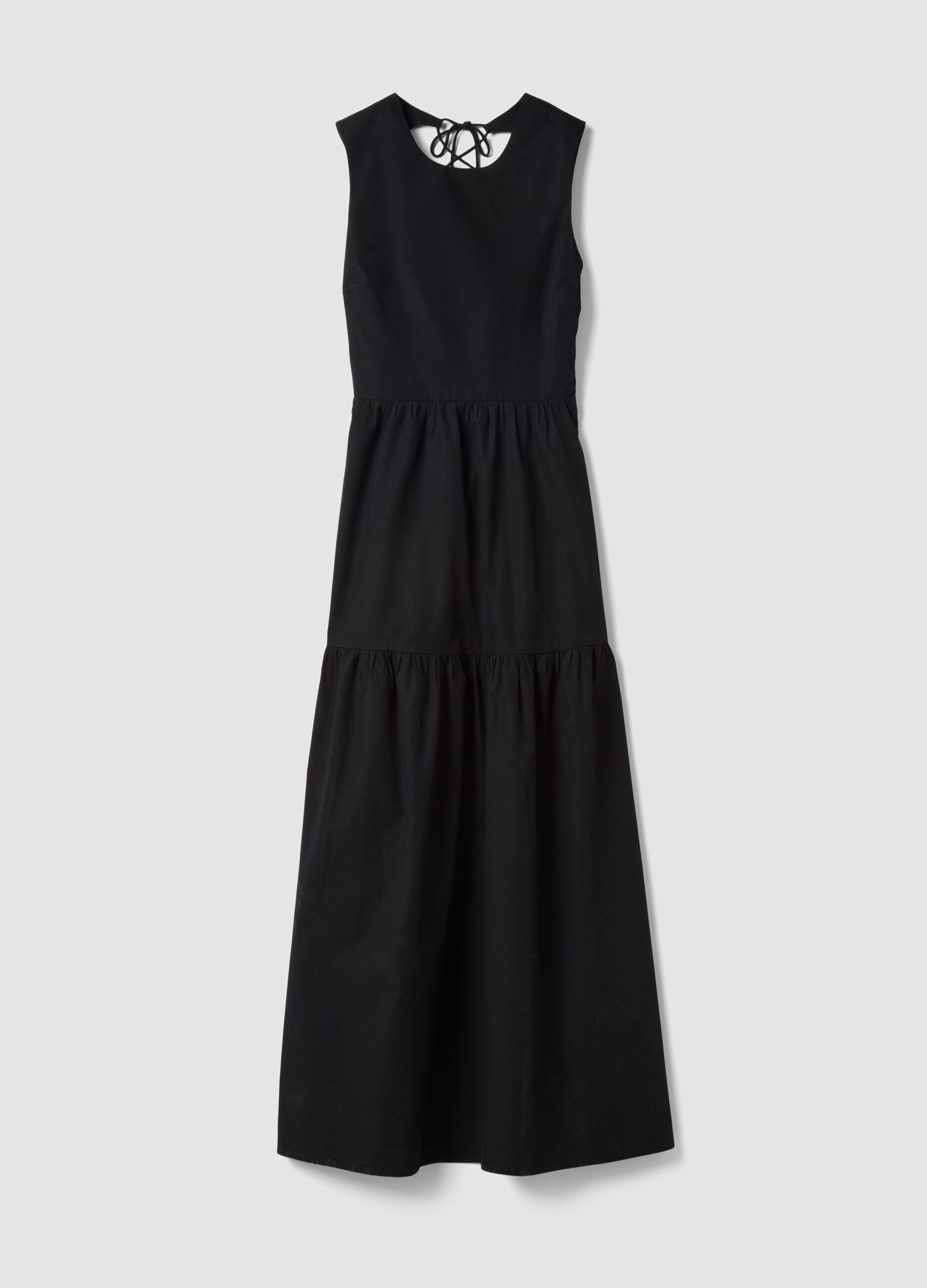 Black pure cotton maxi dress