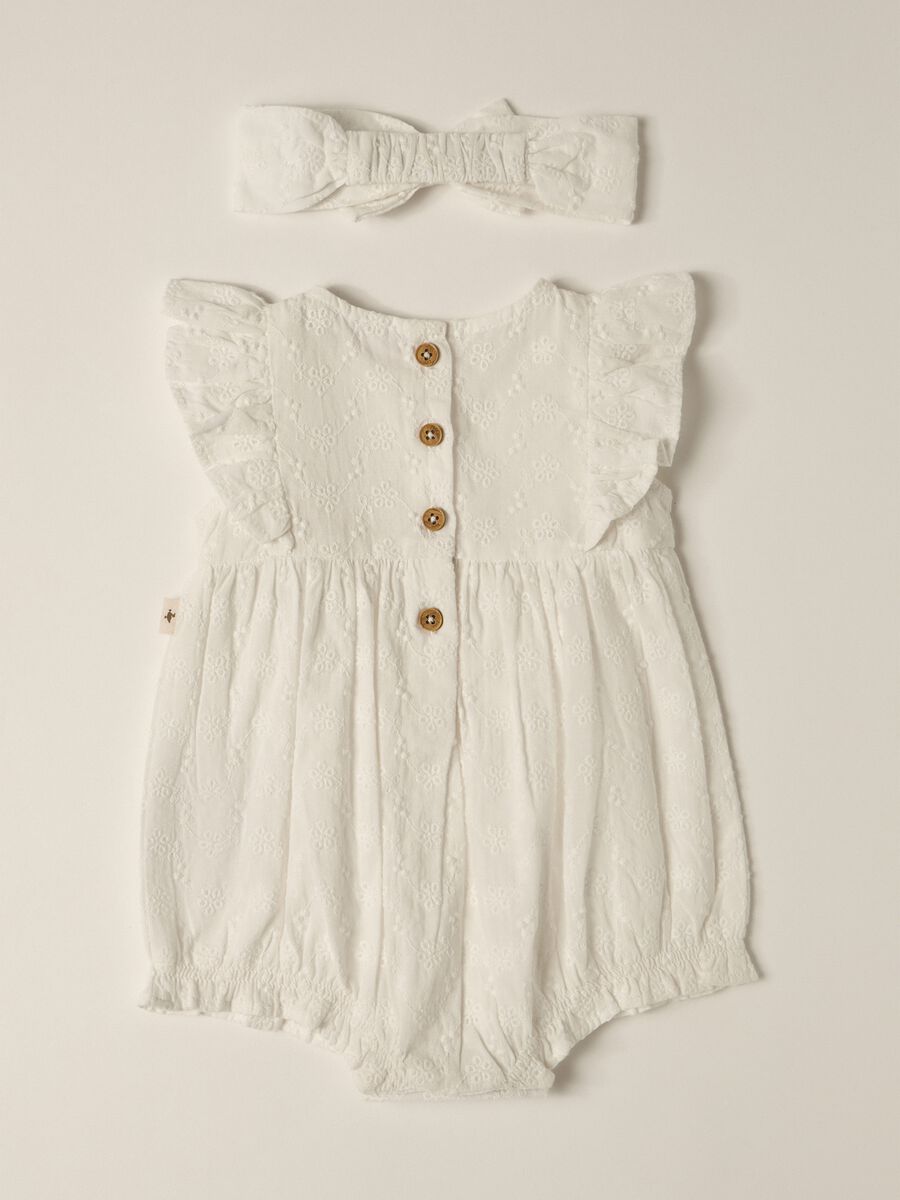 Baby IANA romper + sangallo headband_1