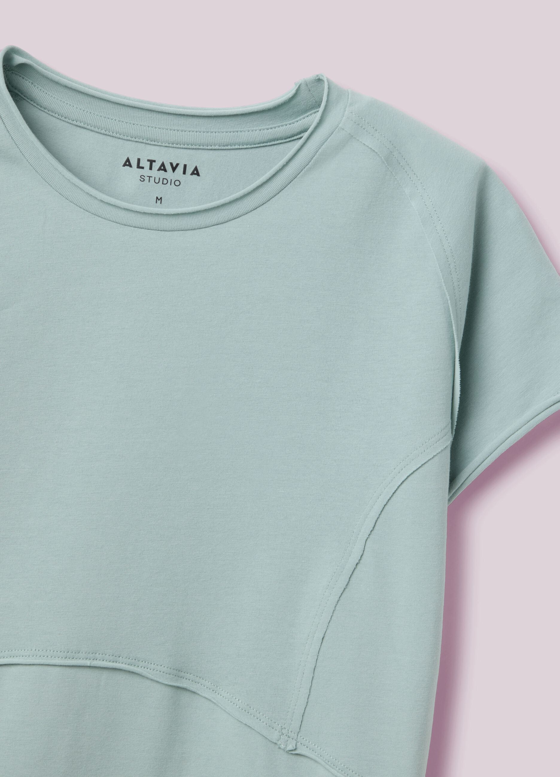 Cropped T-shirt with exposed seams ALTAVIA STUDIO