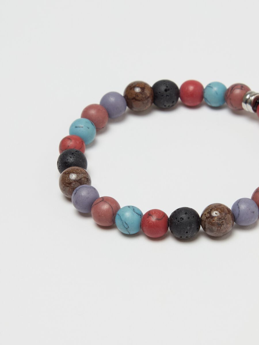 Bracelet with marble-effect beads_1
