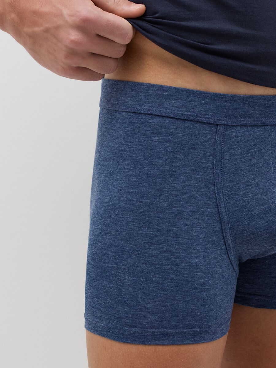 Three-pair pack midi boxer shorts in stretch cotton_2