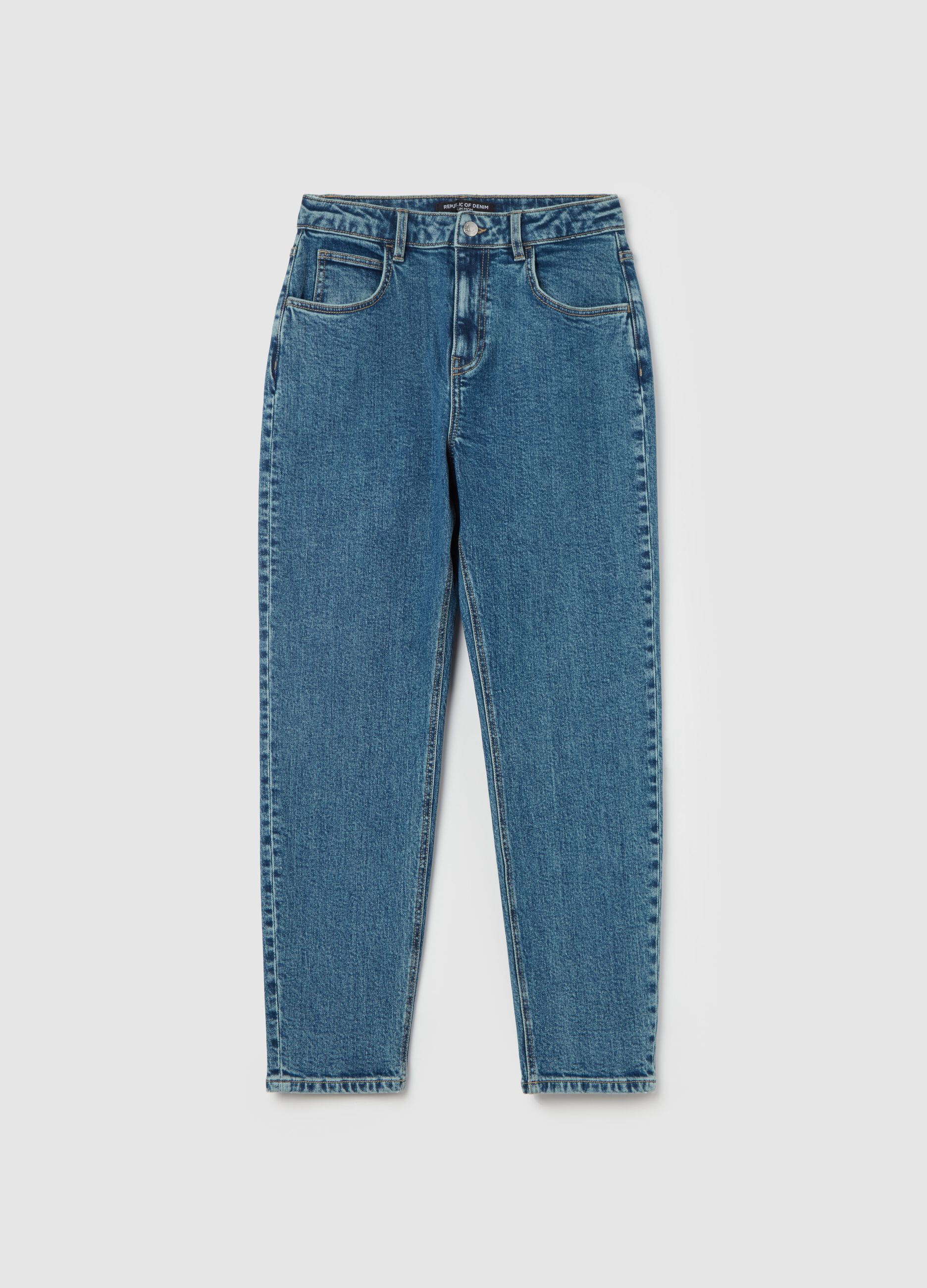 Slim-fit mum jeans