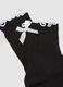 Black cotton socks with ruffles_1
