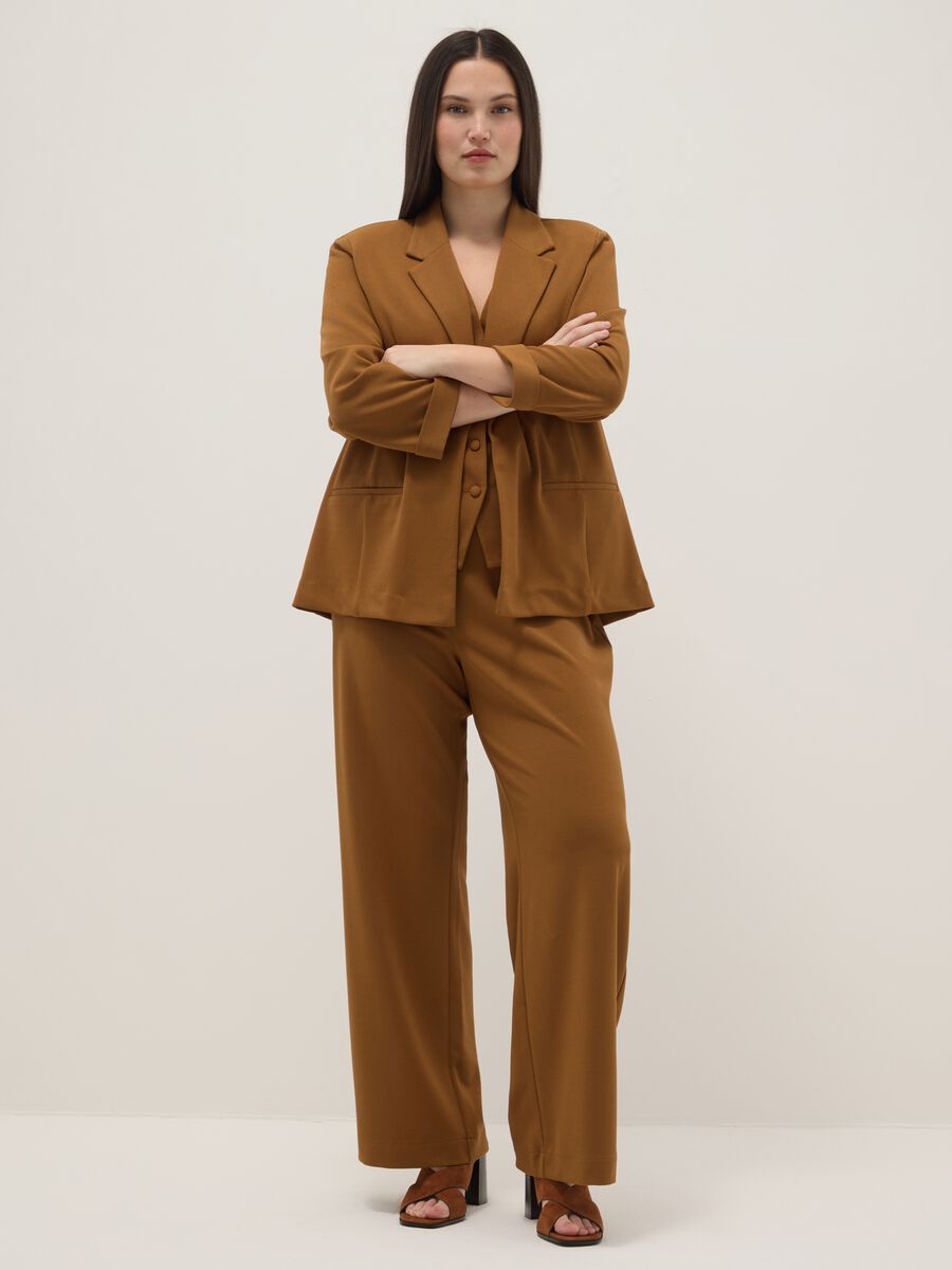Blazer marrone regular fit_1