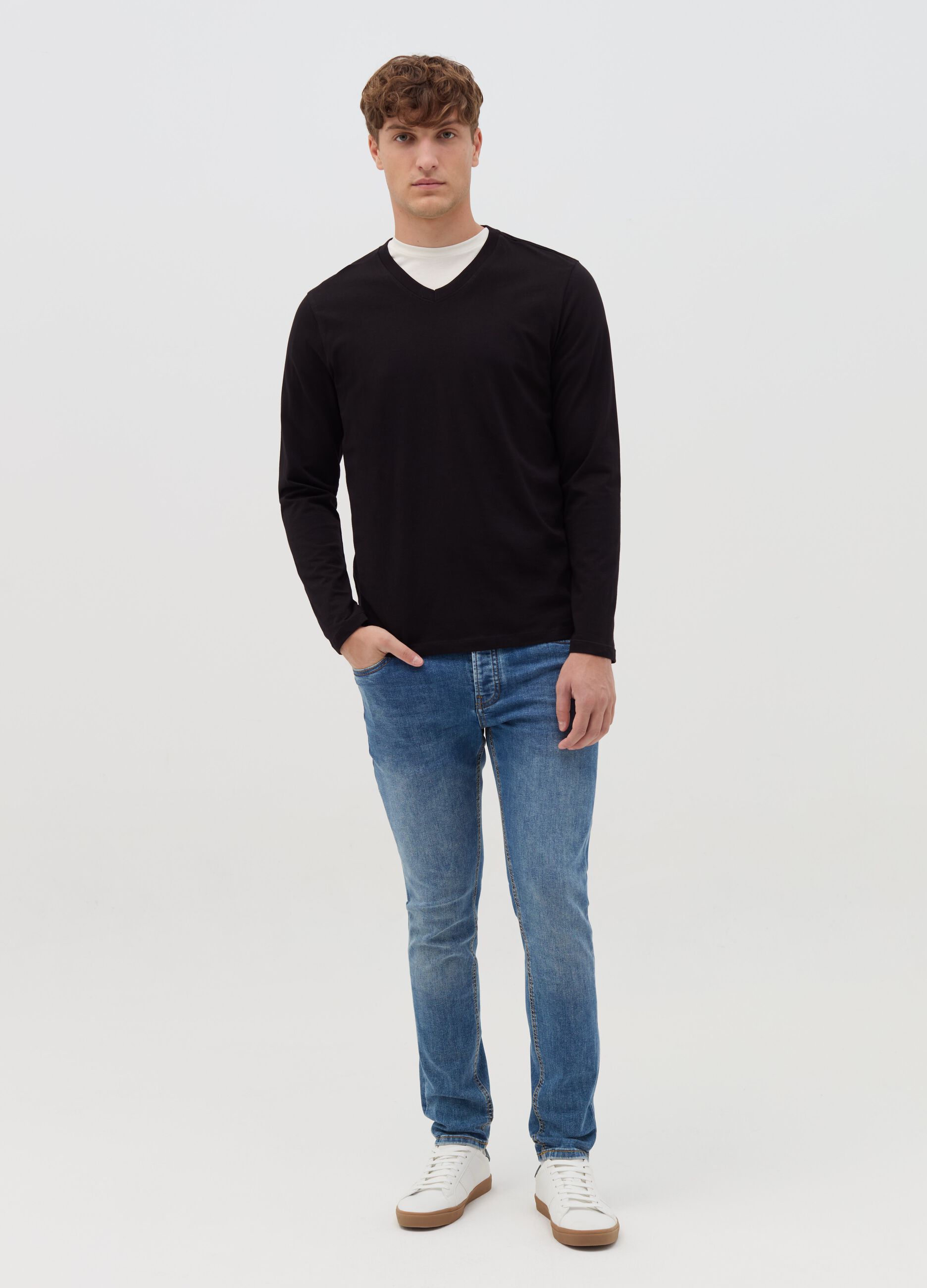 Skinny-fit jeans with five pockets