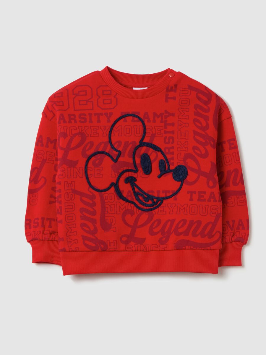 French Terry sweatshirt with Mickey Mouse print_0