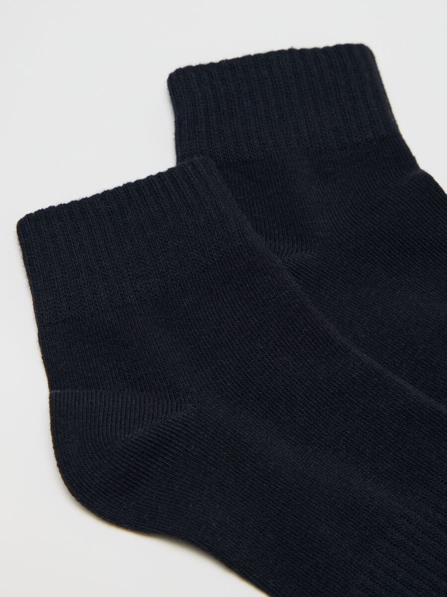Three-pair pack short solid colour socks_1