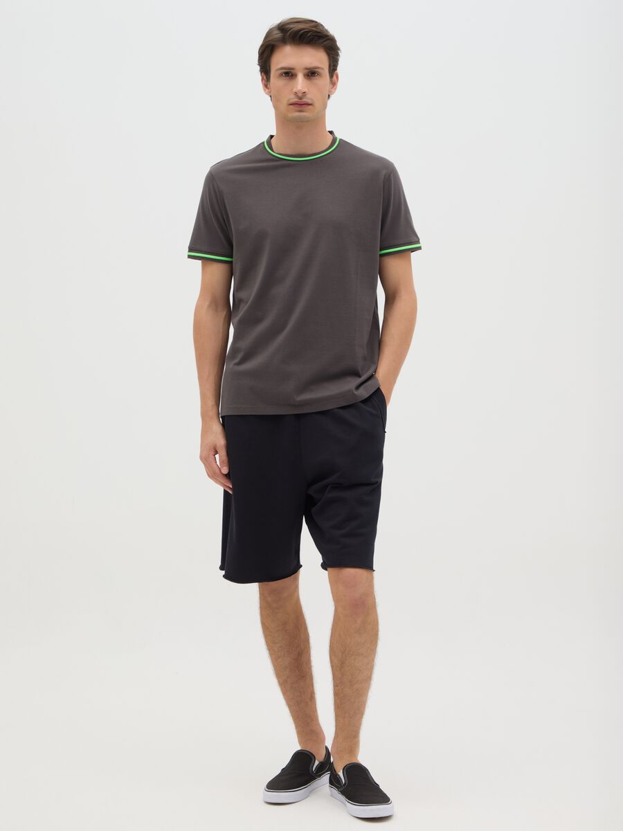 Men's grey regular fit pure cotton t-shirt_1