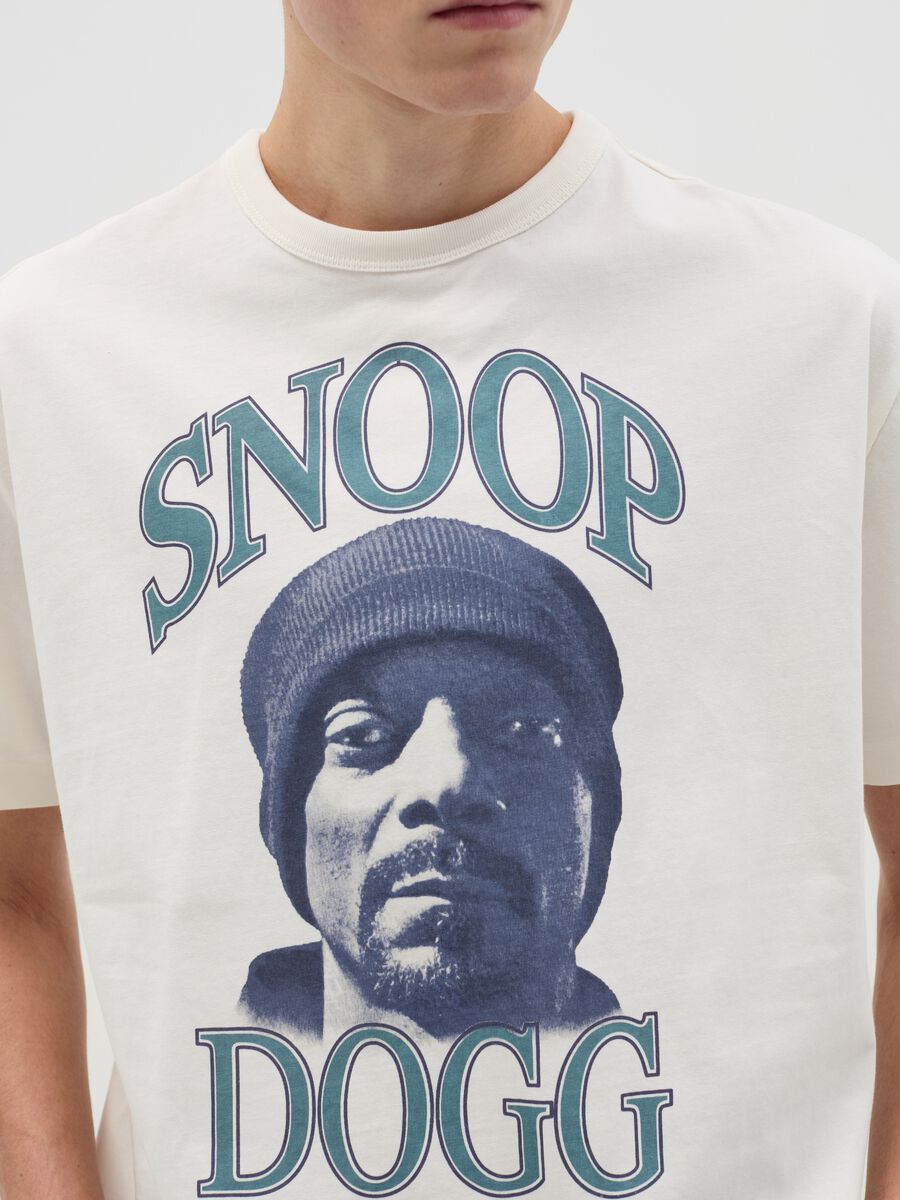 Cotton T-shirt with Snoop Dogg print_3