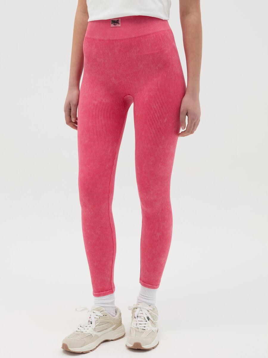 Stretch ribbed leggings_1