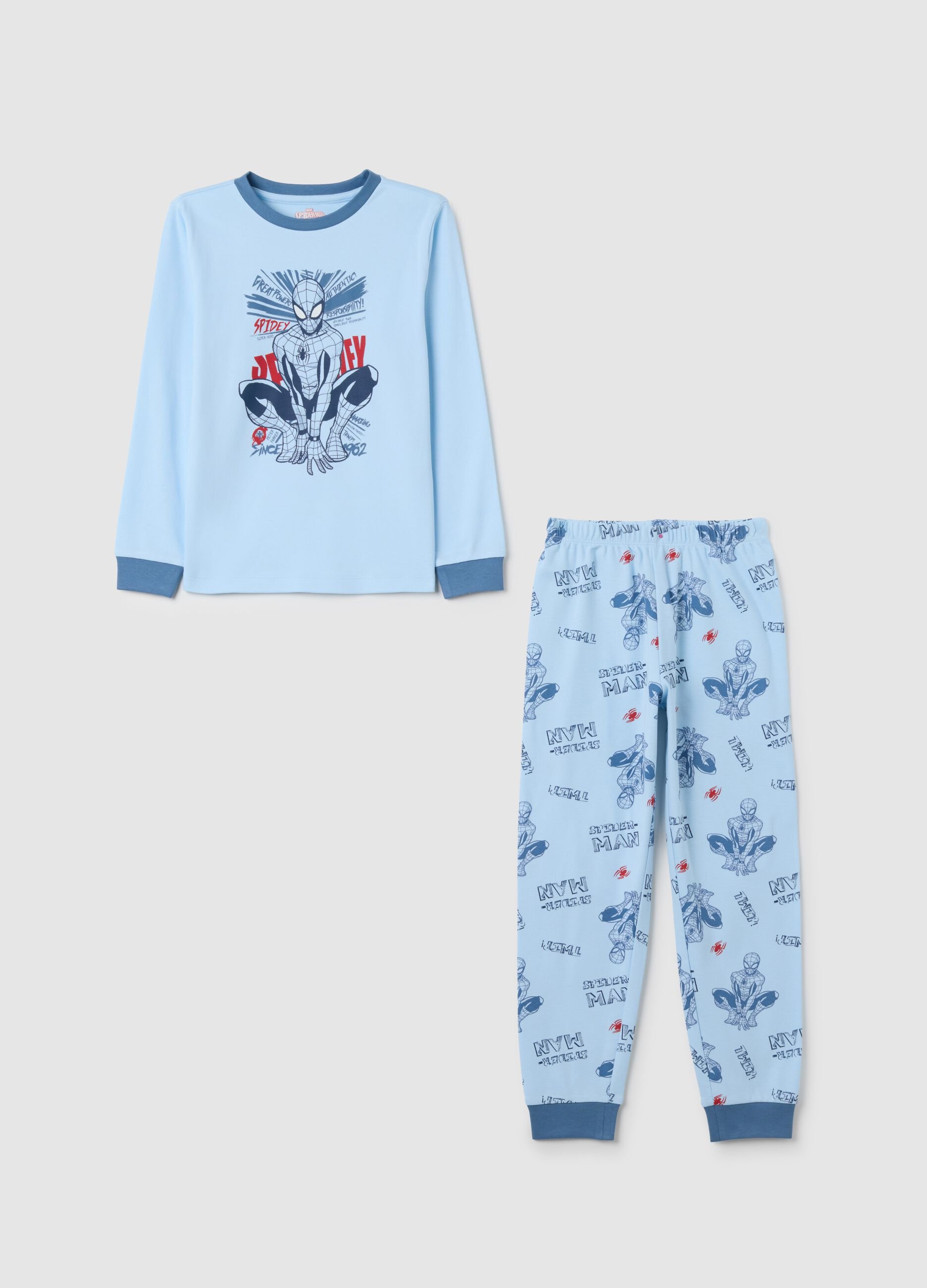 Children's pyjamas in pure cotton blue regular fit