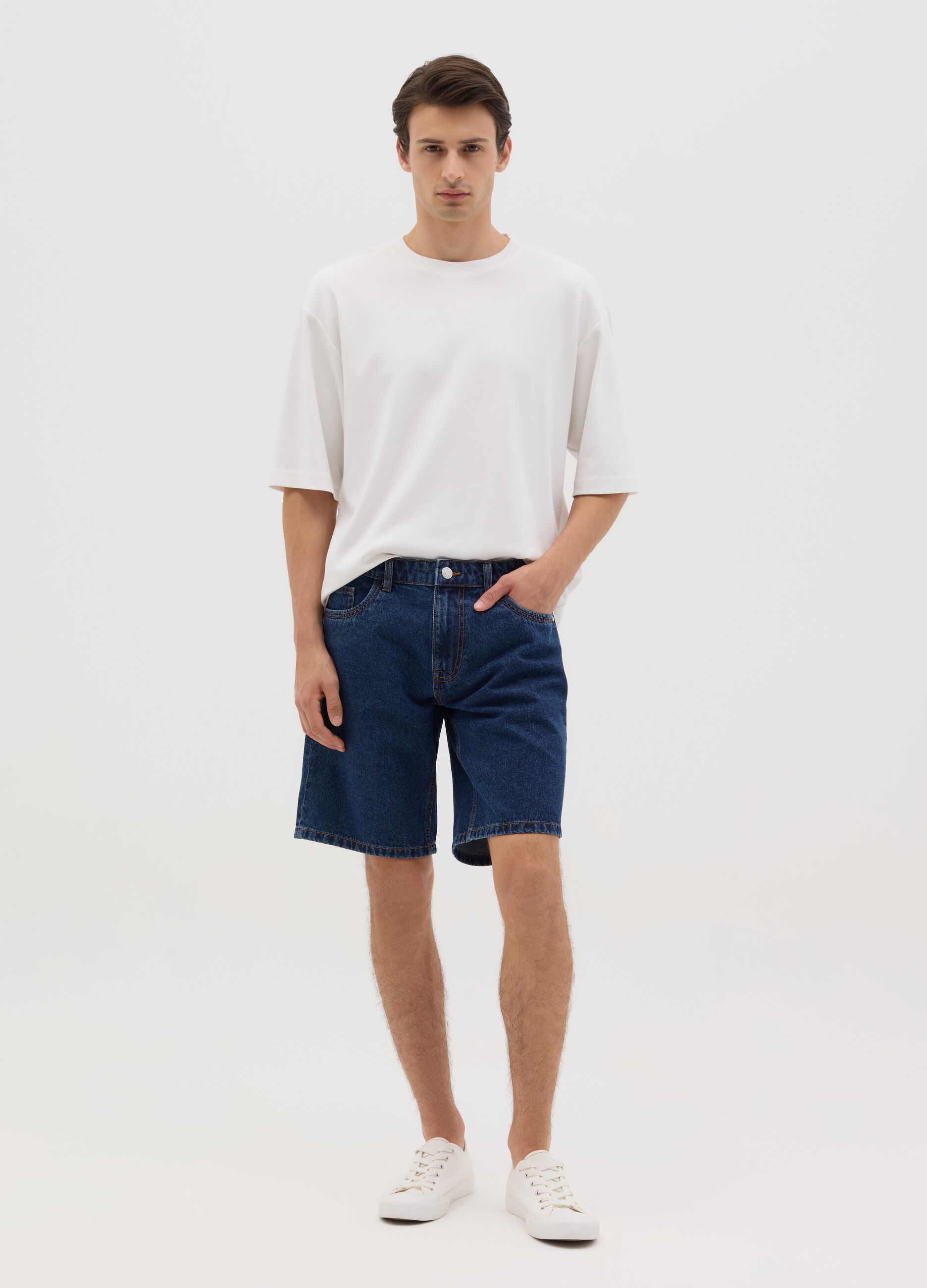 Blue denim Bermuda shorts Ovs