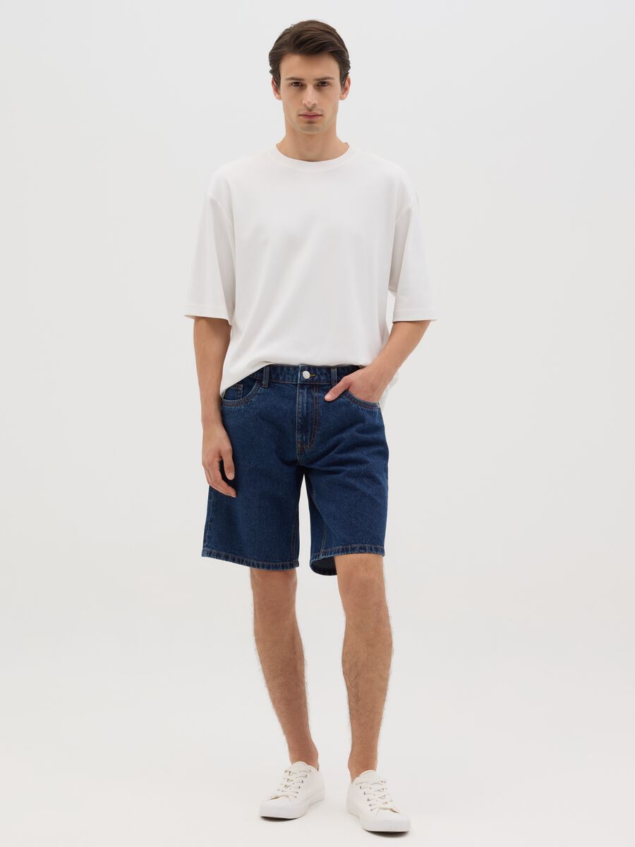 Blue denim Bermuda shorts Ovs_0