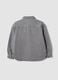 Grey oversized pure cotton shirt with studs for girls_1