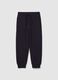 Fleece joggers with pockets and drawstring_0