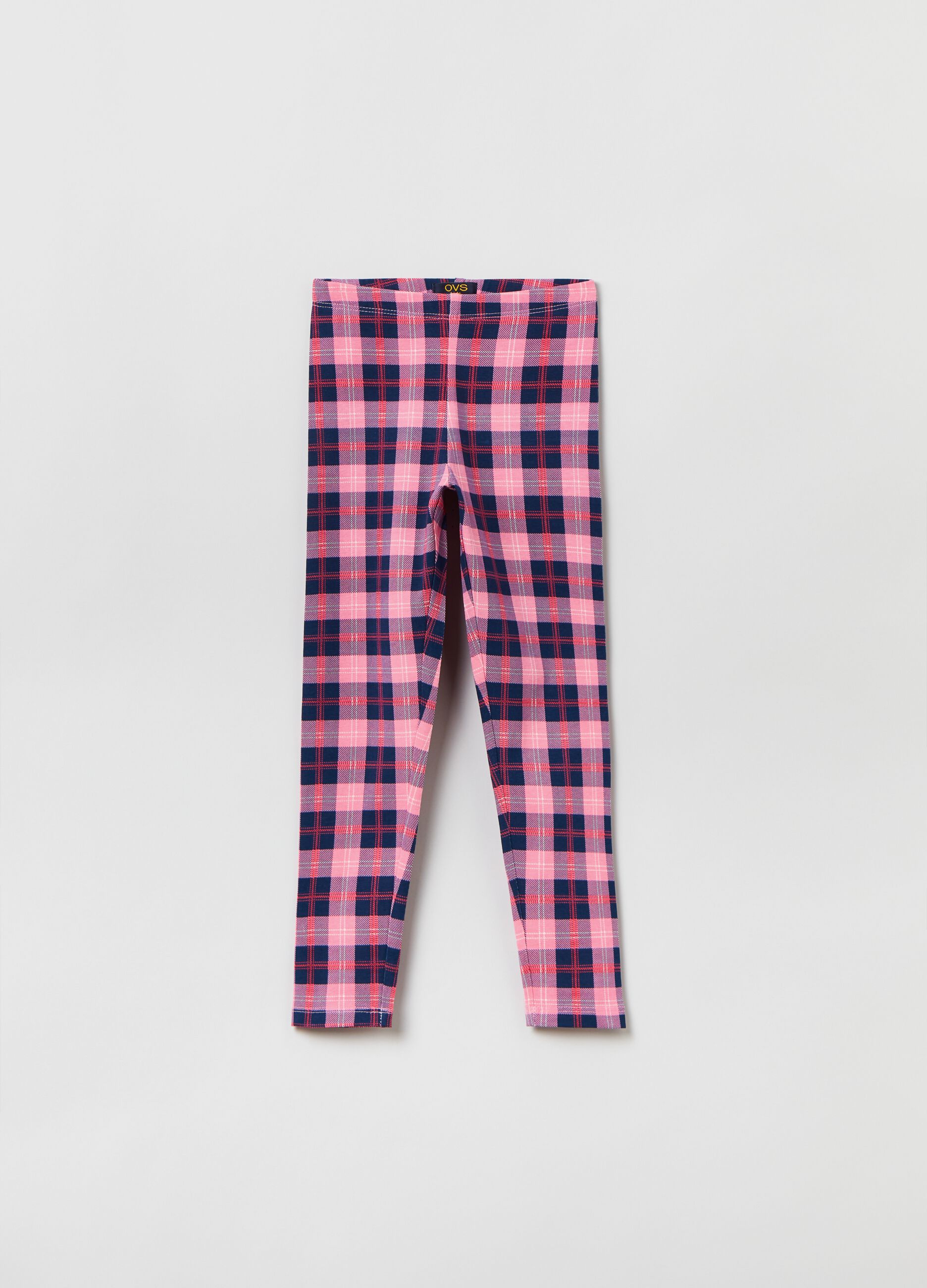 Leggings con stampa check _0