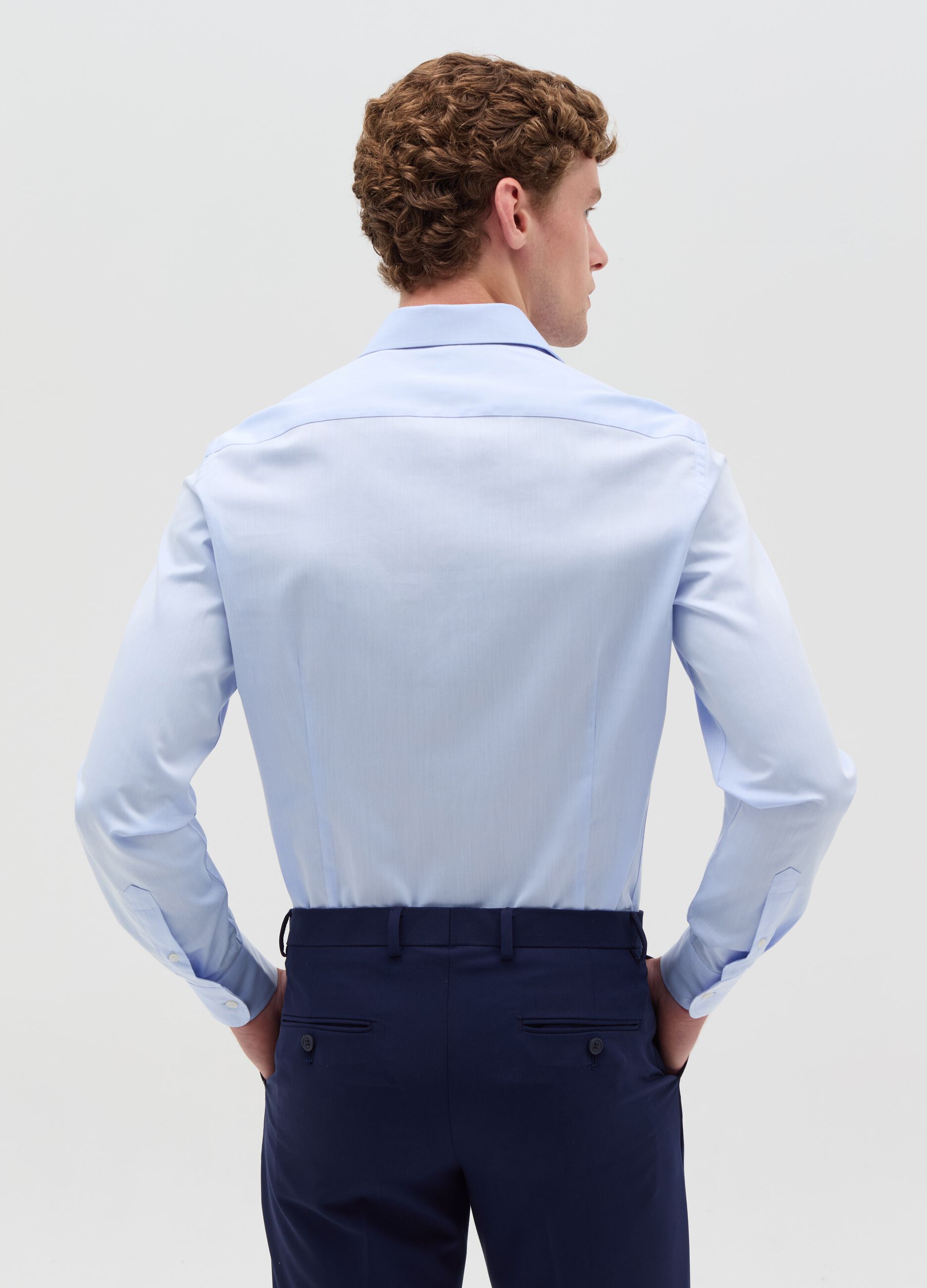Camicia slim fit in cotone