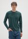 Green pure cotton regular fit sweater_1